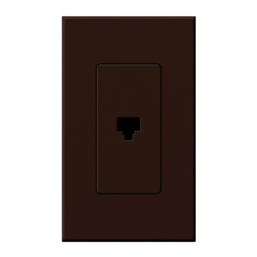 Lutron Nova T Architectural Telephone Jack - 6-Conductor RJ11 | NT-PJ