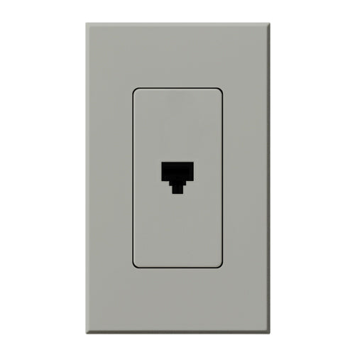 Lutron Nova T Architectural Telephone Jack - 6-Conductor RJ11 | NT-PJ