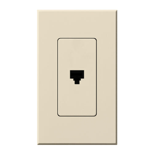 Lutron Nova T Architectural Telephone Jack - 6-Conductor RJ11 | NT-PJ