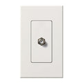 Lutron Nova T Coaxial Cable Jack - Single Gang F-Style 75 Ohm - Architectural Matte | NT-CJ