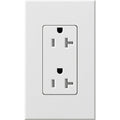 Lutron Nova T Duplex 20A Receptacle 125V- Architectural Matte Finish | NTR-20