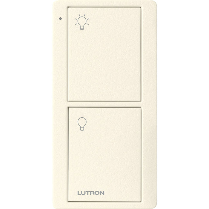 Lutron 2-Button Pico Smart Remote, with Light Icons - Biscuit