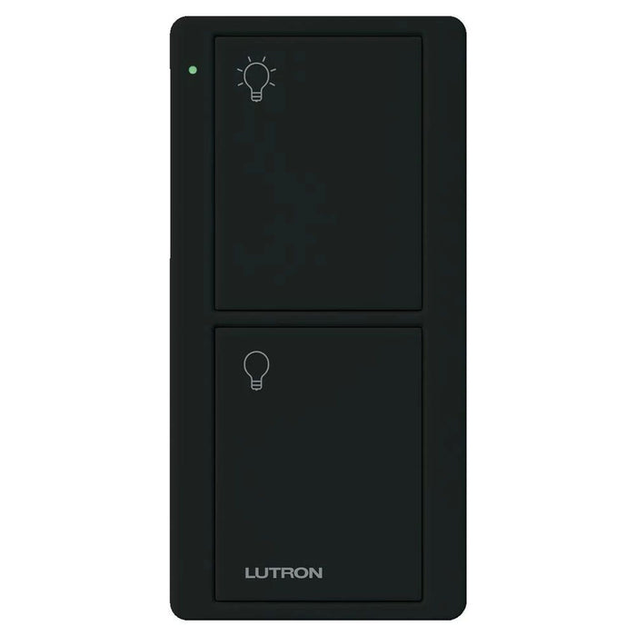 Lutron 2-Button Pico Smart Remote, with Light Icons - Black