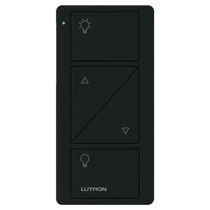 Lutron 2-Button with Raise/Lower, Pico Smart Remote, with Light Icons - Black