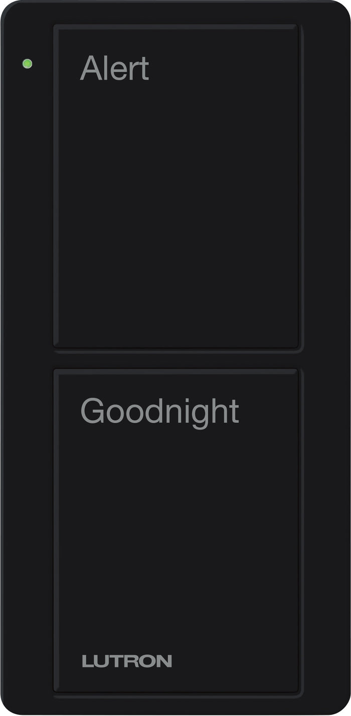 Lutron Pico 2 Button Scene Keypad (Bedside Text) | PJ2-2B-GXX-P02