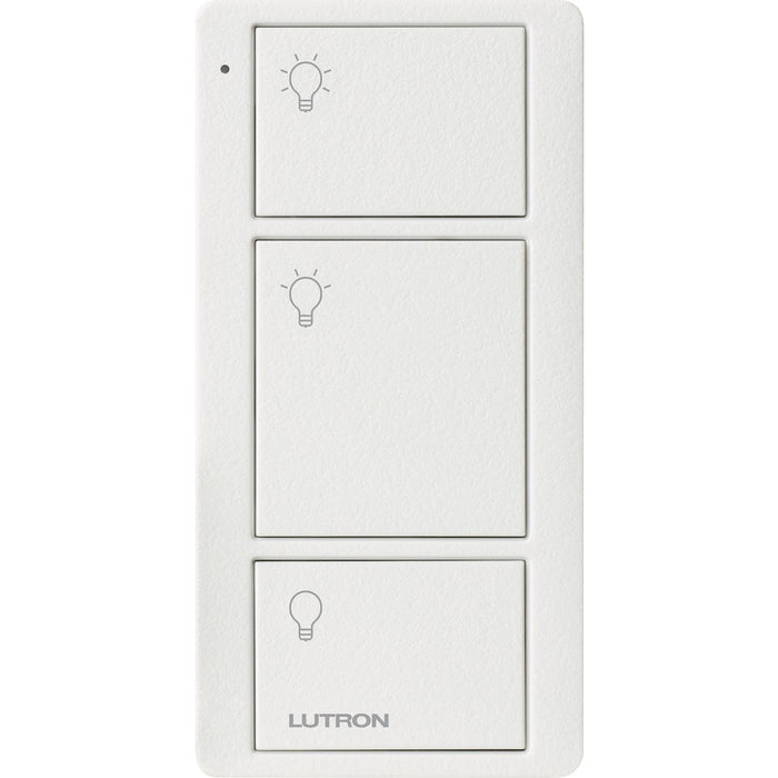 Lutron 3-Button Pico Smart Remote, with Light Icons - Midnight