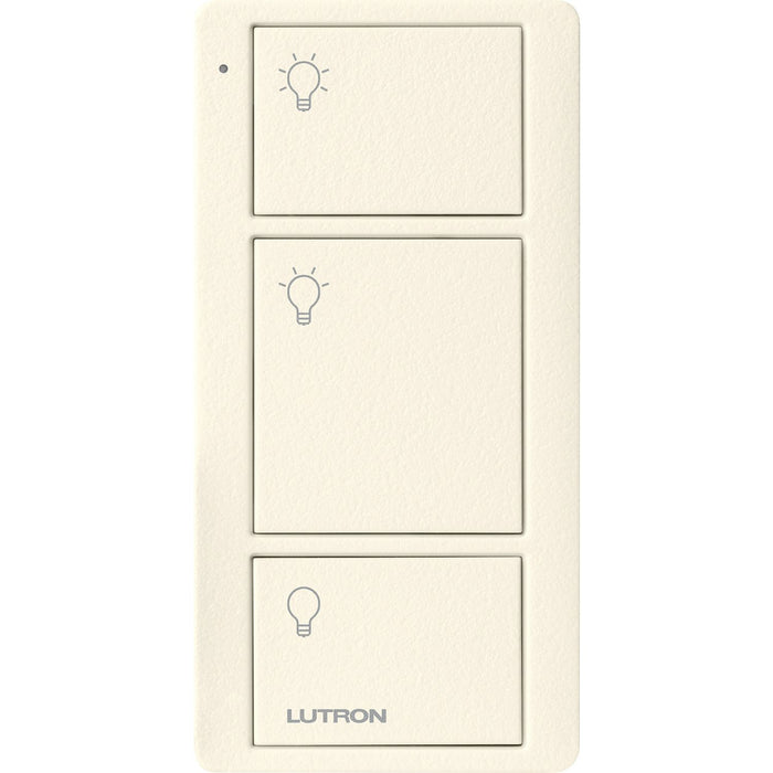 Lutron 3-Button Pico Smart Remote, with Light Icons - Light Almond