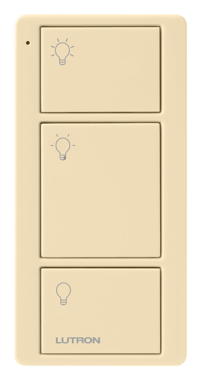 Lutron Pico 3 Button Remote Control (Light Icon) | PJ2-3B-GXX-L01