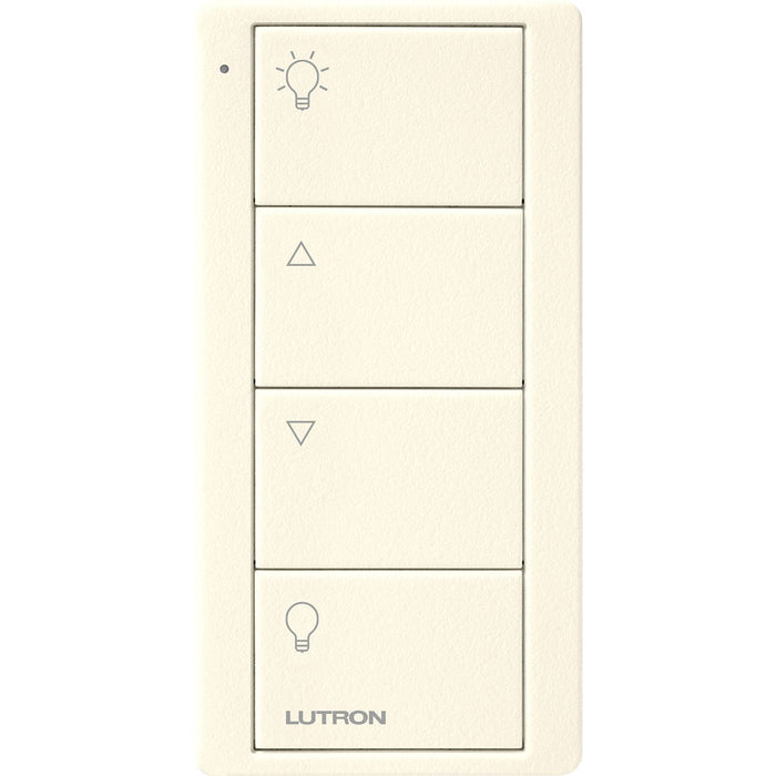 Pico Wireless Control, 4-button, 434 MHz, zone control of lights, standard engraving, in biscuit