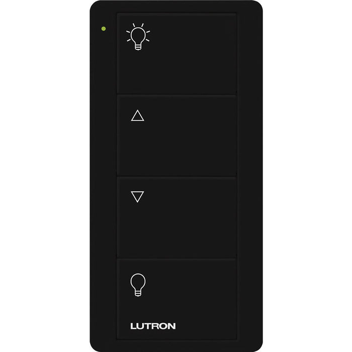 Pico Wireless Control, 4-button, 434 MHz, zone control of lights, standard engraving, in black