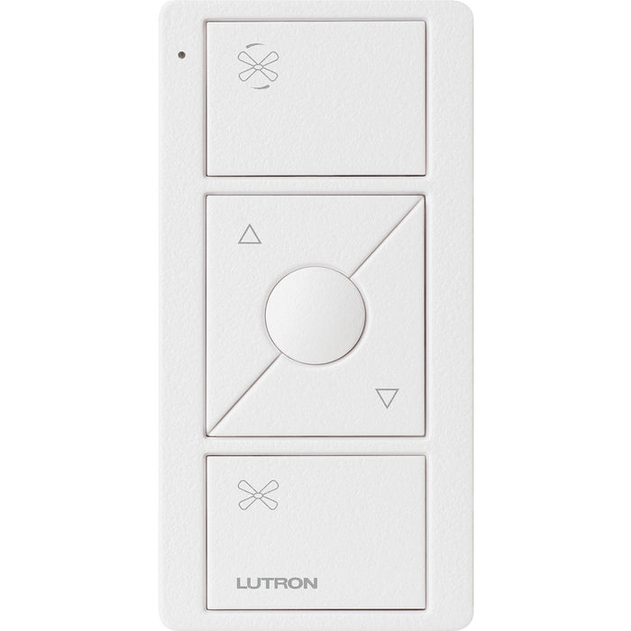 Lutron Pico Smart Remote for Fan Control, 3-Button Raise/Lower with Preset Button, PJ2-3BRL-TSW-F01, Snow White