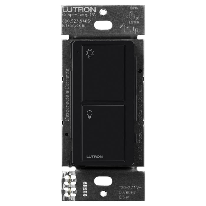 Lutron 2-Button Pico Line-Powered Wireless Control, 120-277V Line Voltage, with Light Icons, PJL-2B-GBL-L01, Black
