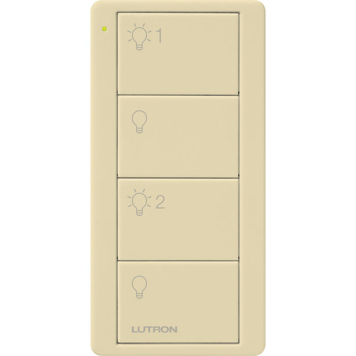 Pico Wireless Control PRO, 4-button, 434 MHz, 2 group control of lights, in ivory