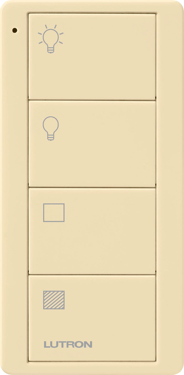 Lutron Pico Smart Remote, 4-Button 2-Group Control (Light & Shade Icons) | PJ2-4B-XX-LS21