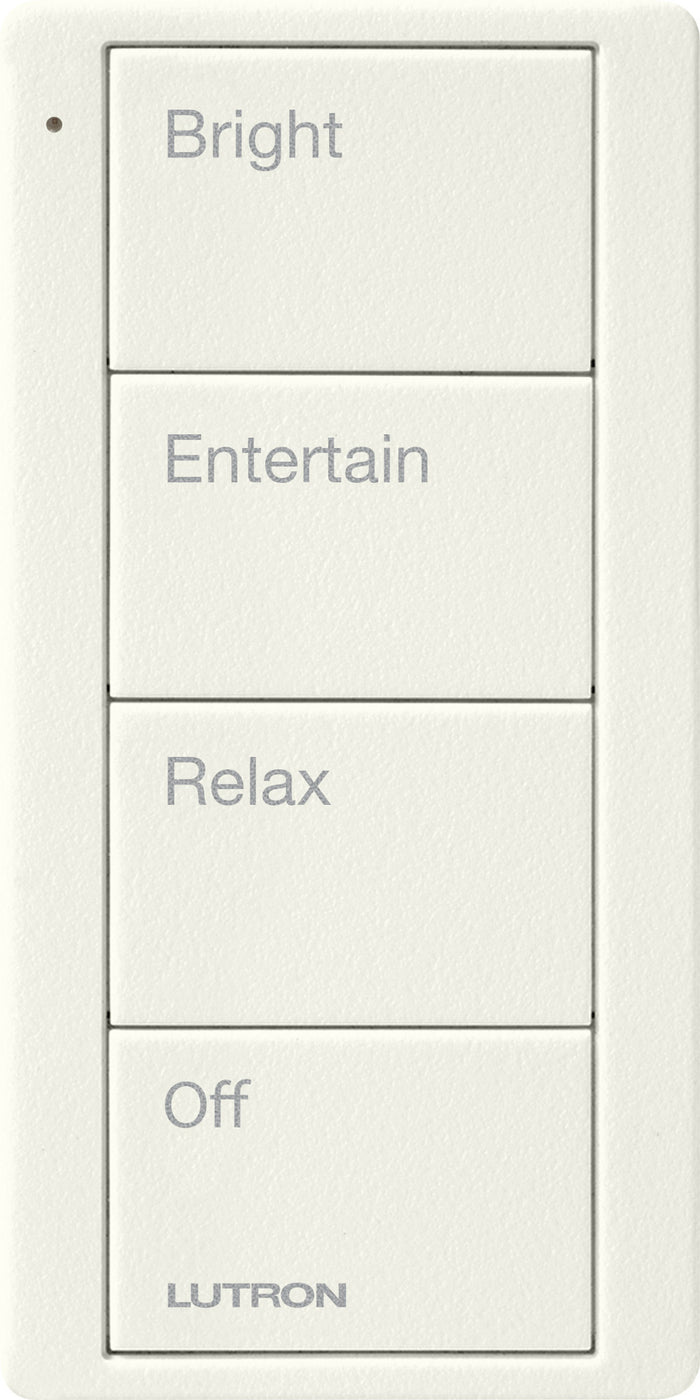 Lutron Pico Smart Remote, 4-Button 4-Group Toggle (Light Icons) | PJ2-4B-XX-L41