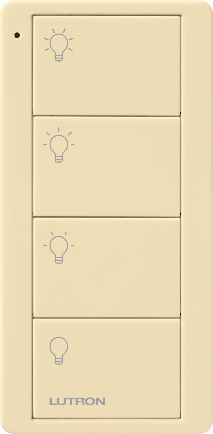 Lutron Pico Smart Remote, 4-Button Scene Control (Light Icons) | PJ2-4B-XX-L31P