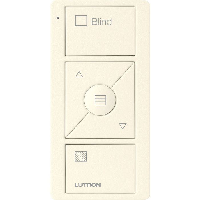 Lutron 3-Button with Raise/Lower and Preset, Pico Smart Remote, with Shade Icons and Text ("Blind") for Horizontal Sheer Blinds - Biscuit