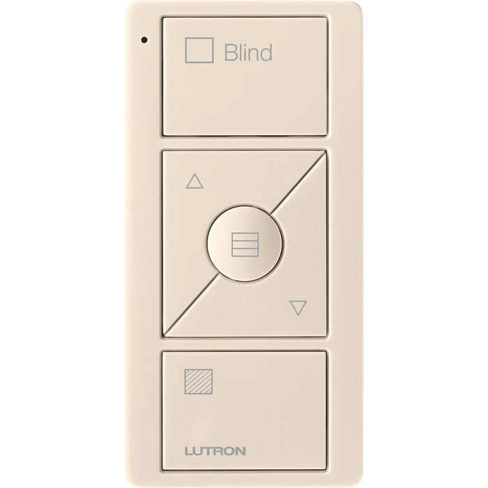 Lutron 3-Button with Raise/Lower and Preset, Pico Smart Remote, with Shade Icons and Text ("Blind") for Horizontal Sheer Blinds - Ivory