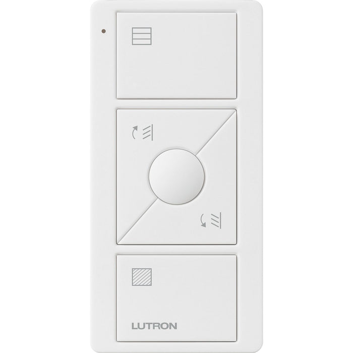 Lutron 3-Button with Raise/Lower and Preset, Pico Smart Remote, with Tilt Blind Icons - White