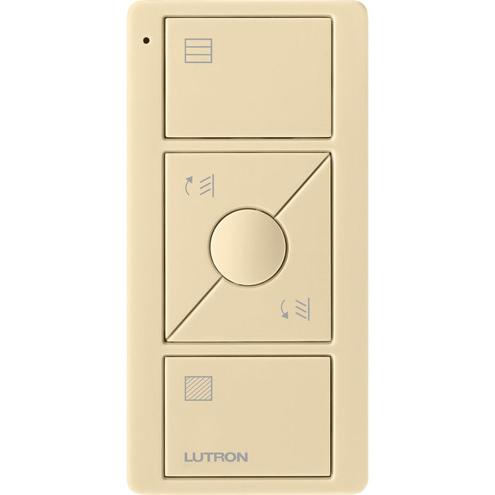 Lutron 3-Button with Raise/Lower and Preset, Pico Smart Remote, with Tilt Blind Icons - Ivory