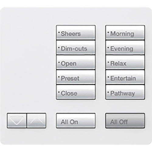 Lutron RadioRA 2 Tabletop Designer Keypad (10-button with raise/lower) | RR-T10RL-XX