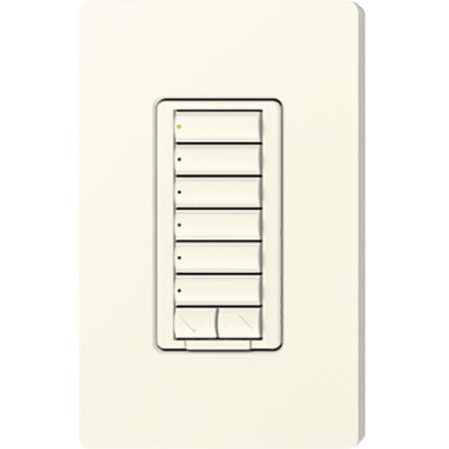 Lutron RadioRA 2 Wall-mount Designer Keypads (6 Button with Raise/Lower) | RRD-W6BRL-XX