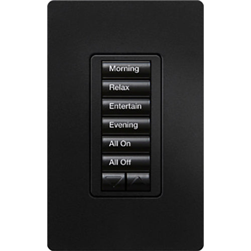 Lutron RadioRA 2 Wall-mount Designer Keypads (6 Button with Raise/Lower) | RRD-W6BRL-XX