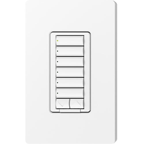 Lutron RadioRA 2 Wall-mount Designer Keypads (6 Button with Raise/Lower) | RRD-W6BRL-XX