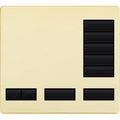 Lutron Replacement Faceplate for Lutron HomeWorks 5-Button Tabletop Keypad Metal Finish | LFK-T5RL