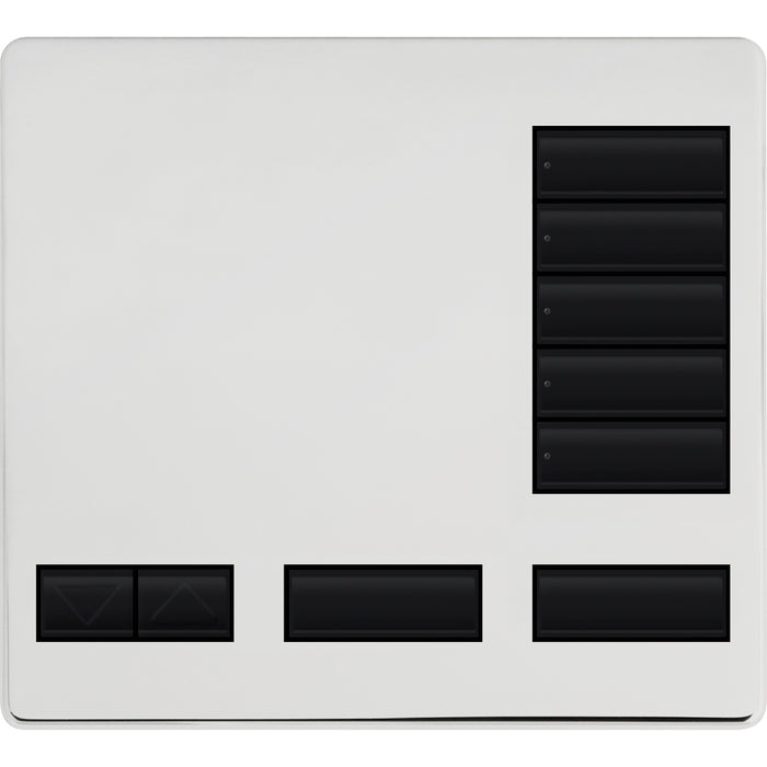 Lutron Replacement Faceplate for Lutron HomeWorks 5-Button Tabletop Keypad Metal Finish | LFK-T5RL