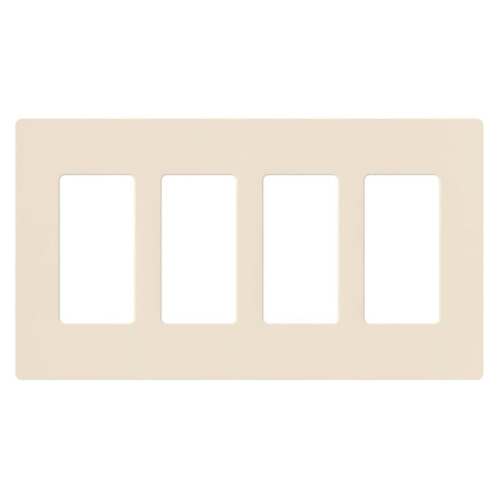 Lutron SC-4 Claro 4-Gang Screwless Wallplate | SC-4-XX