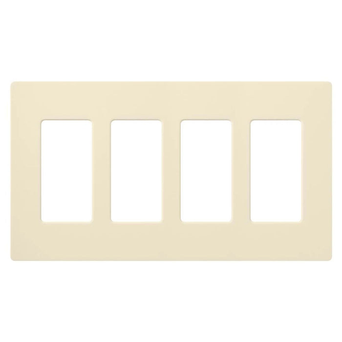 Lutron SC-4 Claro 4-Gang Screwless Wallplate | SC-4-XX