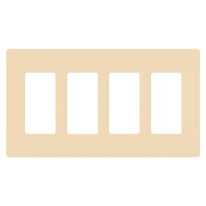 Lutron SC-4 Claro 4-Gang Screwless Wallplate | SC-4-XX