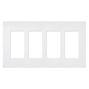 Lutron SC-4 Claro 4-Gang Screwless Wallplate | SC-4-XX
