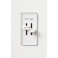 Lutron Skylark Dual Dimmer & 3-Speed Fan Control - 300W Inc/Hal 1.5A Fan | S2-LFSQH