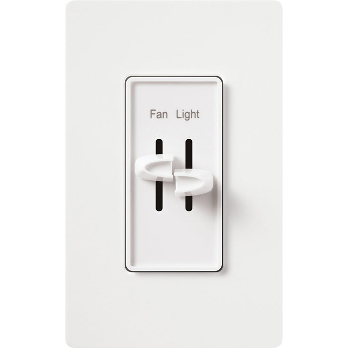 Lutron Skylark Dual Dimmer & 3-Speed Fan Control - 300W Inc/Hal 1.5A Fan | S2-LFSQH
