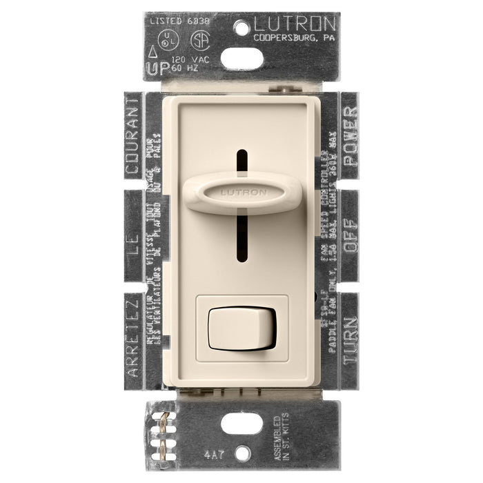 Skylark Fan-Speed Control, Single-pole, quiet 3-speed, 120V/360W light, 1.5A fan in light almond, for Canada