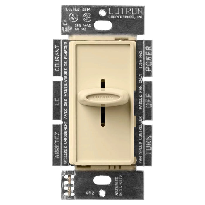 Lutron Skylark Quiet 3-Speed Fan Control 1.5A 120V - Single-Pole/3-Way | SFSQ-F