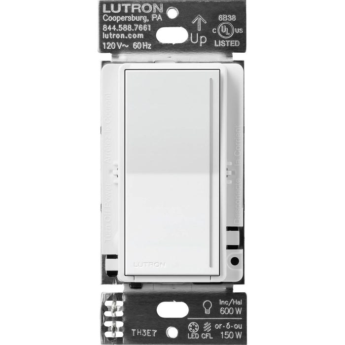 Product Display Visual of the SKU: STCL-153MH-WH-C for Marketing of theLutron Sunnata LED+ Dimmer Switch, 150W LED, Single-Pole/Multi-Location | STCL-153MH-XX-C