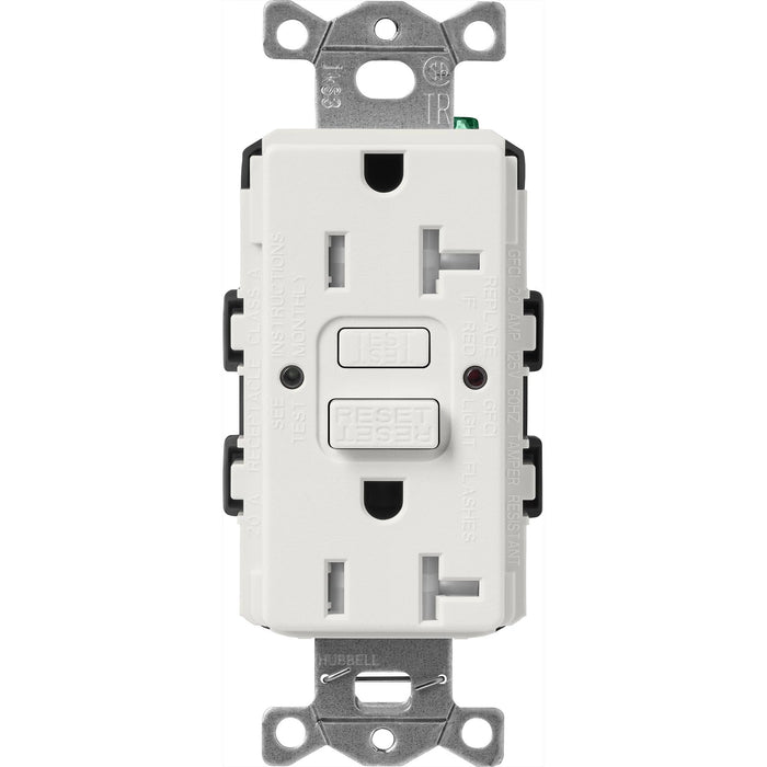 Lutron Tamper-Resistant Self Testing GFCI Receptacles - Satin Color 20A 125V | SCR-20-GFST-XX