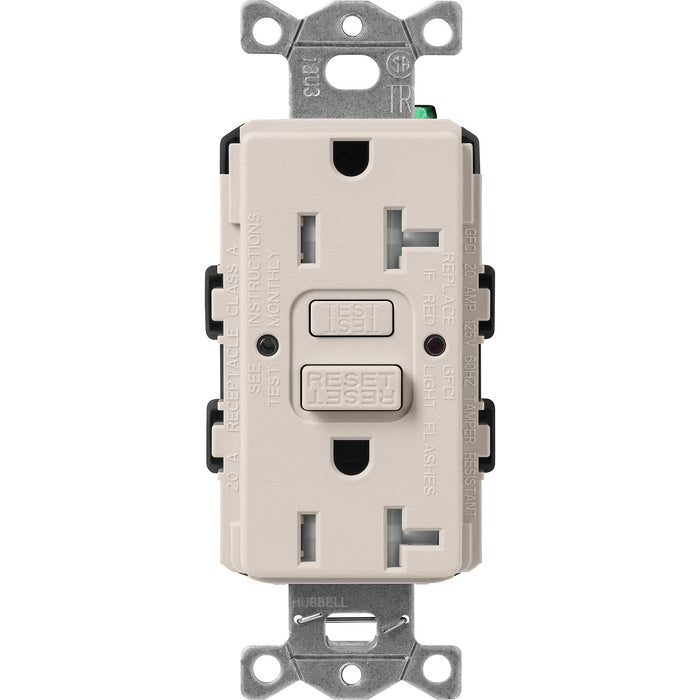 Lutron Tamper-Resistant Self Testing GFCI Receptacles - Satin Color 20A 125V | SCR-20-GFST-XX