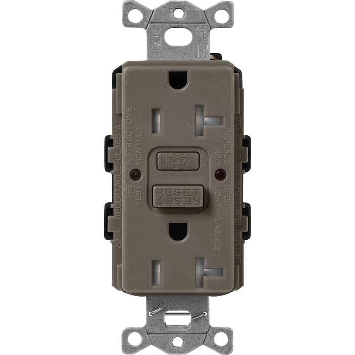 Lutron Tamper-Resistant Self Testing GFCI Receptacles - Satin Color 20A 125V | SCR-20-GFST-XX