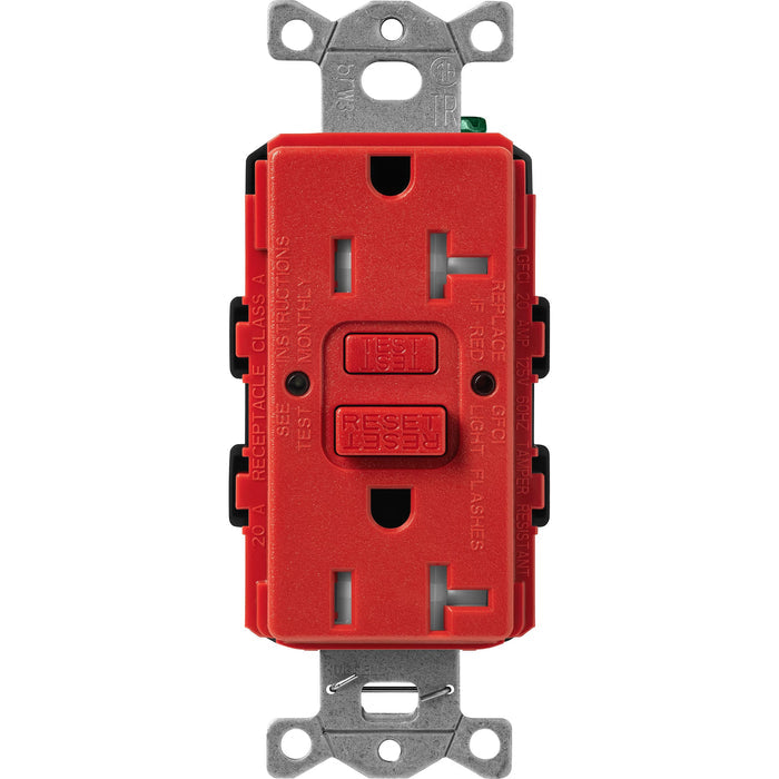 Lutron Tamper-Resistant Self Testing GFCI Receptacles - Satin Color 20A 125V | SCR-20-GFST-XX