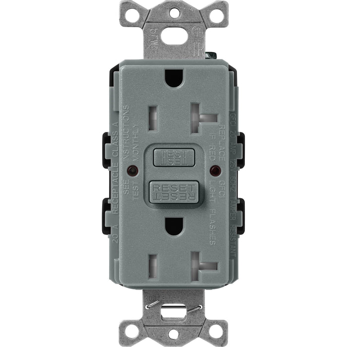 Lutron Tamper-Resistant Self Testing GFCI Receptacles - Satin Color 20A 125V | SCR-20-GFST-XX