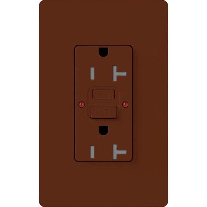 Lutron Tamper-Resistant Self Testing GFCI Receptacles - Satin Color 20A 125V | SCR-20-GFST-XX