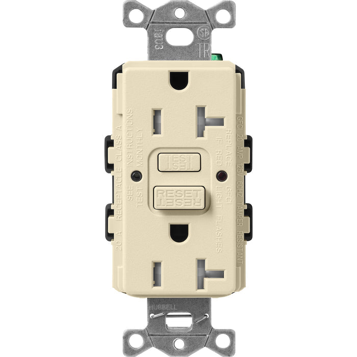 Lutron Tamper-Resistant Self Testing GFCI Receptacles - Satin Color 20A 125V | SCR-20-GFST-XX