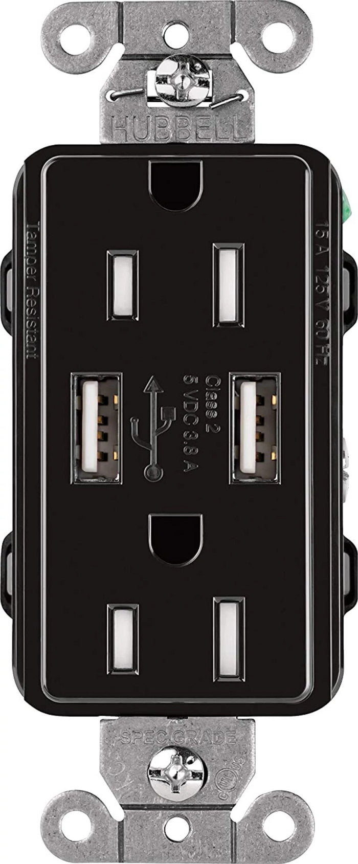 Lutron Tamper-Resistant USB Receptacles - 15A 125V | CAR-15-UBTR-XX