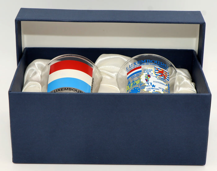 Luxembourg Souvenir Boxed Shot Glass Set (Set of 2)