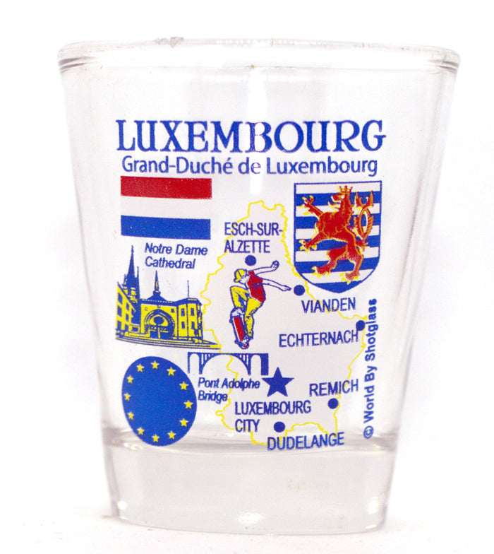 Luxembourg Souvenir Boxed Shot Glass Set (Set of 2)