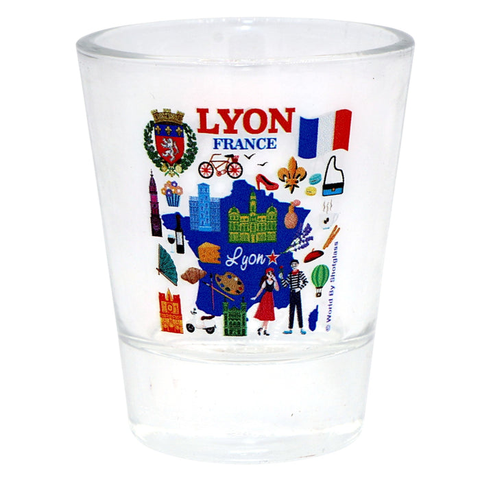 Lyon France Great French Cities Collection Shot Glass